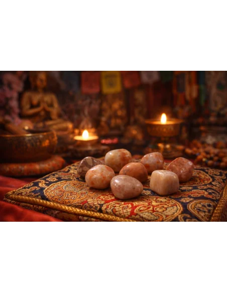 Pietra del Sole Burattata Naturale – Stock da 12 Pietre (0,5 – 2 cm) Prezzo Speciale – Qualità Selezionata