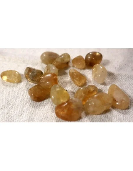 🟡 Stock speciale di 16 pietre di Quarzo Citrino burattato (2 sacchetti da 8 pietre ciascuno) prezzo x sacchetto