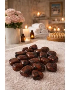 Stock 20 Pietre di Ossidiana Mogano – 2 Sacchetti da 10...