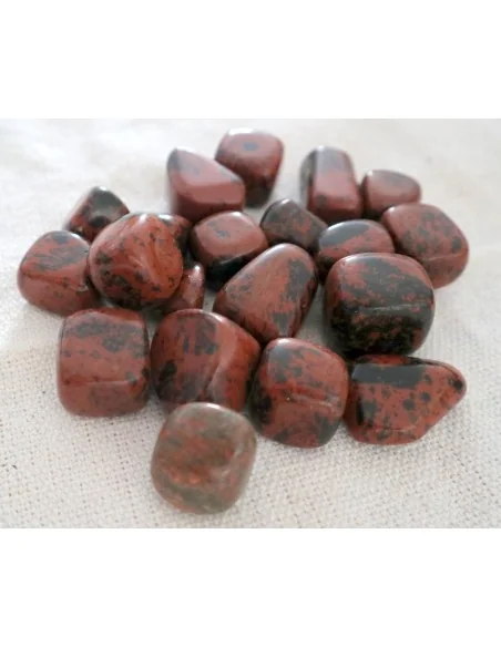 Stock 20 Pietre di Ossidiana Mogano – 2 Sacchetti da 10 Cristalli Naturali 0,5–3 cm