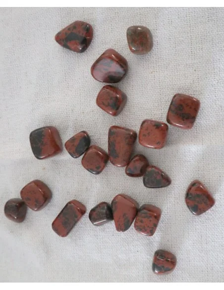 Stock 20 Pietre di Ossidiana Mogano – 2 Sacchetti da 10 Cristalli Naturali 0,5–3 cm