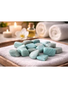 Stock 16 Pietre di Amazzonite – 2 Sacchetti da 8...