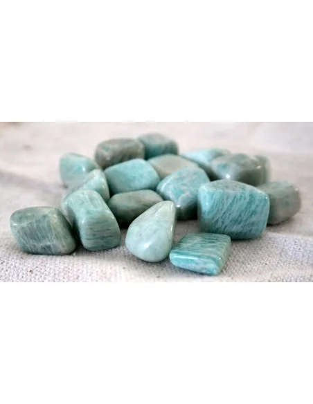 Stock 16 Pietre di Amazzonite – 2 Sacchetti da 8 Cristalli Naturali 0,5–3 cm