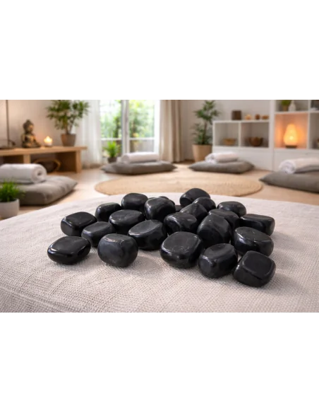 🖤 Stock Pietre di Ossidiana Nera Naturale – 26 Pietre (2 Sacchetti da 13) cristallo terapia