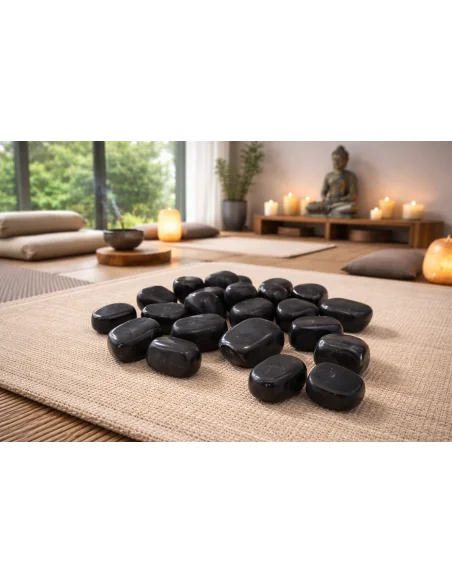 🖤 Stock Pietre di Ossidiana Nera Naturale – 26 Pietre (2 Sacchetti da 13) cristallo terapia