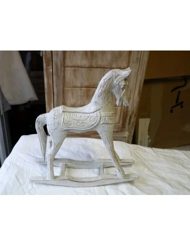 Cavallino a Dondolo in Legno di Albesia...