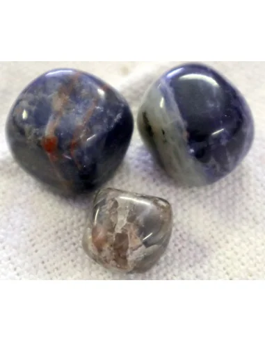 Pietre di Sodalite Blu (Set da 3) cristallo...