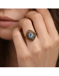 💍 Anello Artigianale in Bronzo con Alessandrite...