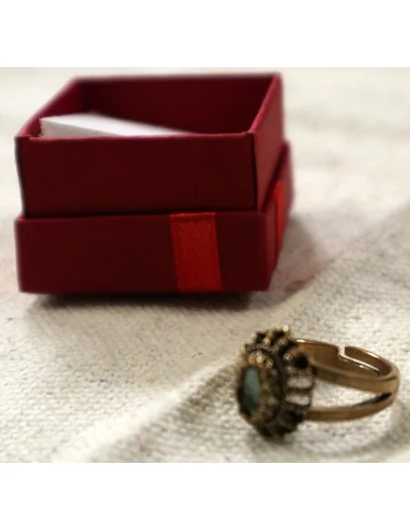 💍 Anello Artigianale in Bronzo con Alessandrite Artificiale – Arte e Magia Turca