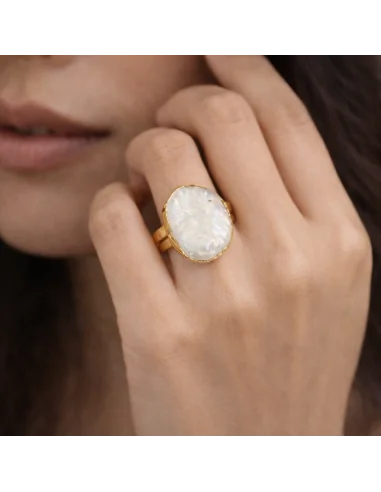 💍 Anello Regolabile in Acciaio con Bagno...