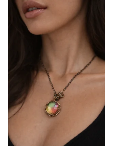 🌟 Collana in Bronzo con Zultanite Artificiale...