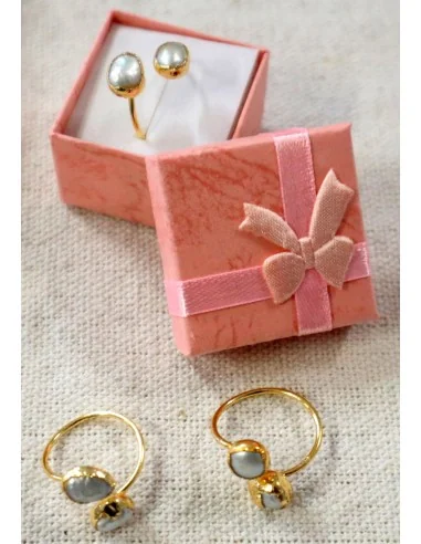 ✨ Anello Artigianale in Acciaio Dorato con...