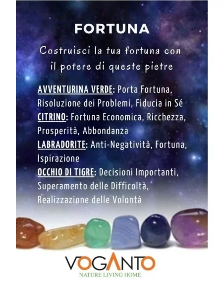 Sacchetto del Benessere “Fortuna” – Pietre Naturali per Abbonanza e Prosperità