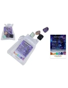 🌿 SACCHETTO DEL BENESSERE “MEDITAZIONE” – CON 4 PIETRE... 2