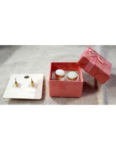 ✨ Orecchini in Acciaio Dorato con Madreperla...