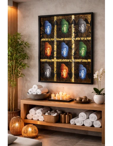 Quadro Buddha Pop Art Dorato – Opera...