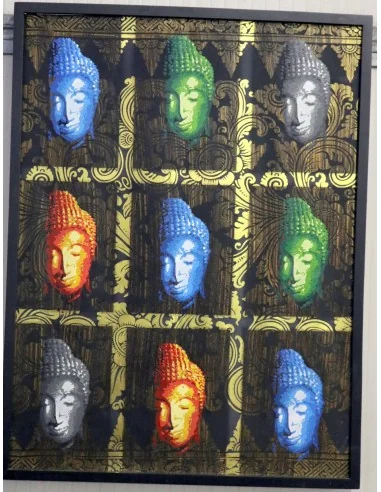 Quadro Buddha Pop Art Dorato – Opera...