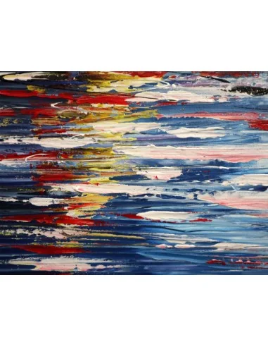 Quadro Vele Colorate su Mare – Dipinto a Mano...