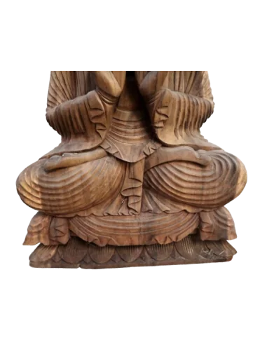 Scultura Buddha in Legno Suar 62 cm – Statua...