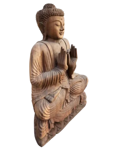 Scultura Buddha in Legno Suar 62 cm – Statua...