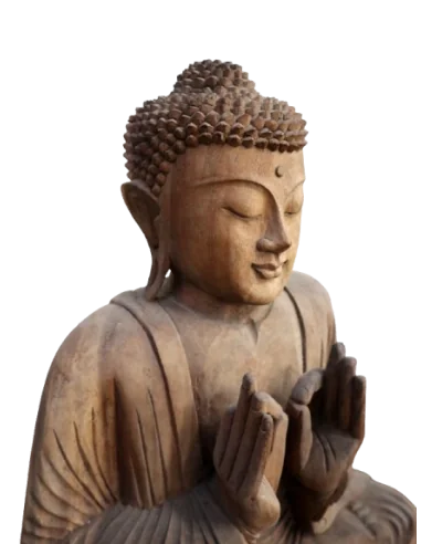 Scultura Buddha in Legno Suar 62 cm – Statua...