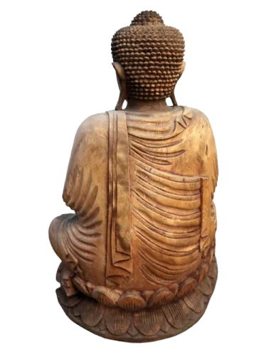 Scultura Buddha in Legno Suar 62 cm – Statua...