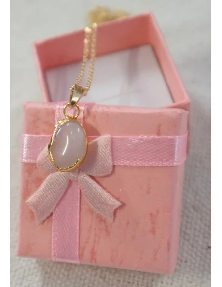 💗 Collana Quarzo Rosa Oro – Amore e Dolcezza in Miniatura 💗