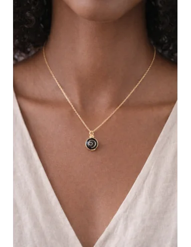 🖤 Collana Ossidiana Nera Oro – Protezione ed...