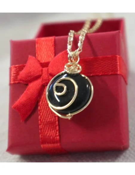 🖤 Collana Ossidiana Nera Oro – Protezione ed Eleganza in Miniatura 🖤 Acciaio galvanizzato oro anallergico – Pietra naturale