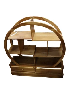 Mobile Tondo in Legno di Teak – Design Etnico con...