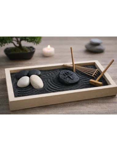 Giardino Zen da Tavolo 25x13 cm – Base in...