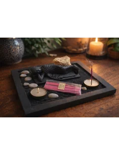 Giardino Zen con Buddha Sdraiato in Pietra – Base...