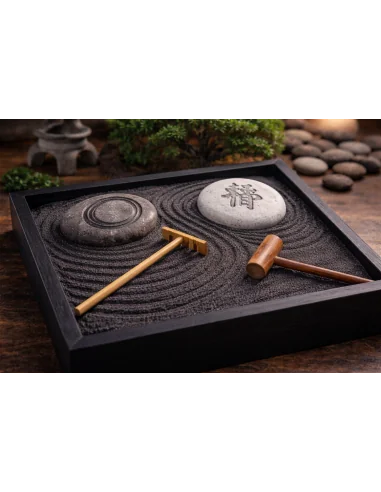 Giardino Zen Giapponese 16x16 cm con Sabbia...