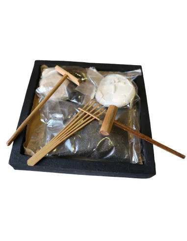 Giardino Zen Giapponese 16x16 cm con Sabbia...