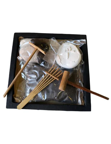 Giardino Zen Giapponese 16x16 cm con Sabbia...