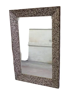 Specchio Artigianale in Resina e Guscio di Cocco 120x80... 2