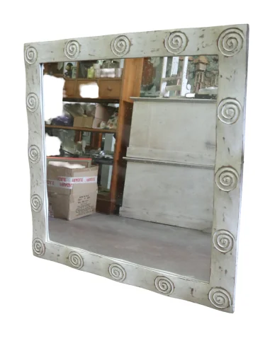 Specchio Artigianale Spirali Bali 100x100 cm –...
