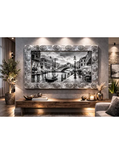 Cornice Artigianale 120x80 cm Incisa a Mano –...