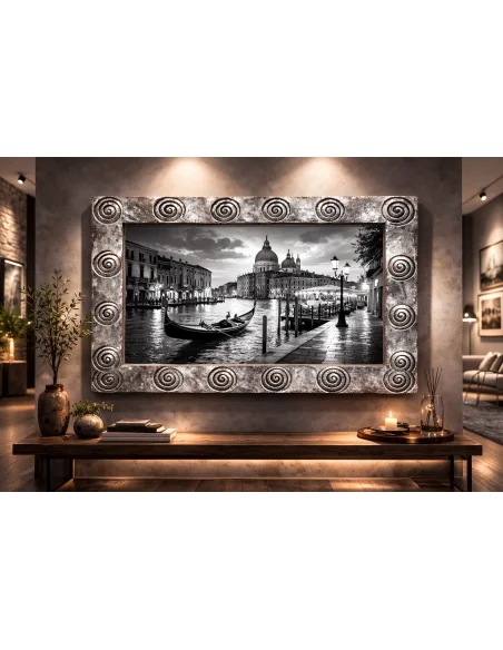 Cornice Artigianale 120x80 cm Incisa a Mano – Design Etnico Moderno – Made in Indonesia