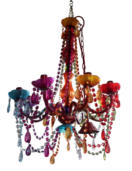 Lampadario Moderno in Resina Colorata 45x45x63h – Design Scenografico per Bagno | NOVITÀ HOME Firenze