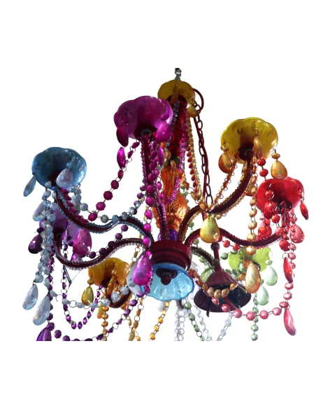 Lampadario Moderno in Resina Colorata 45x45x63h – Design Scenografico per Bagno | NOVITÀ HOME Firenze