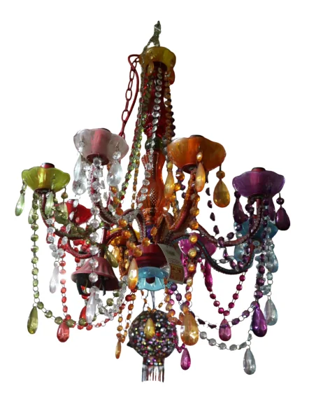 Lampadario Moderno in Resina Colorata 45x45x63h – Design Scenografico per Bagno | NOVITÀ HOME Firenze