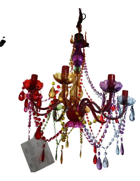 Lampadario Moderno in Resina Colorata 45x45x63h – Design Scenografico per Bagno | NOVITÀ HOME Firenze