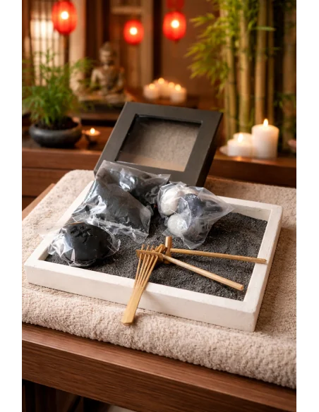 🌿 Giardino Zen Artigianale in Pietra – Energia, Equilibrio e Armonia per il Tuo Spazio 🌿