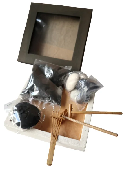 🌿 Giardino Zen Artigianale in Pietra – Energia, Equilibrio e Armonia per il Tuo Spazio 🌿