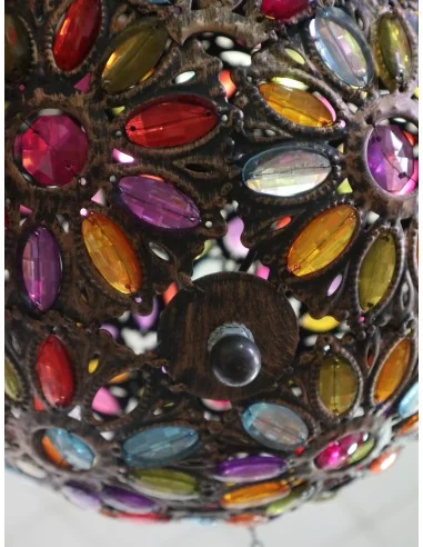 🌈 Lampadario Sfera 40 cm Multicolor in Resina –...