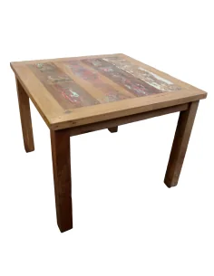 Tavolo Quadrato 100x100 cm in Legno Recuperato da... 2