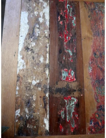 Tavolo Quadrato 100x100 cm in Legno Recuperato da Imbarcazioni – Stile Loft Industriale Artigianale