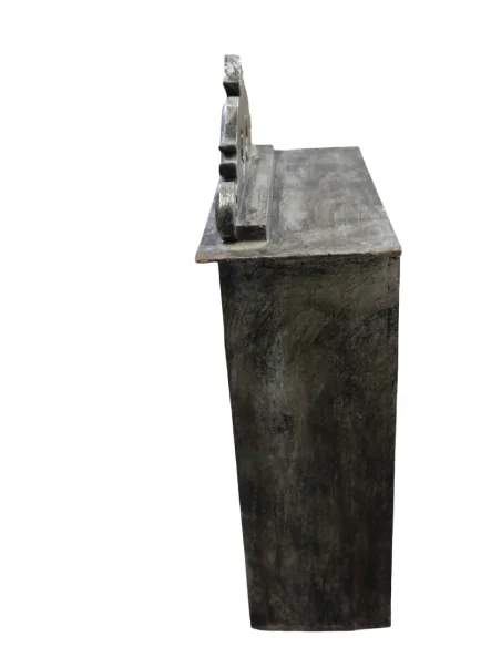 Vetrinetta Artigianale Indonesiana in Legno – Libreria Piccola Fatta a Mano 44x19x50 cm