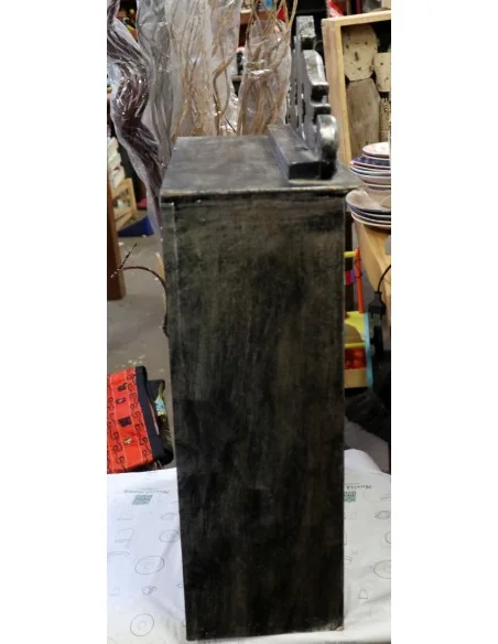 Vetrinetta Artigianale Indonesiana in Legno – Libreria Piccola Fatta a Mano 44x19x50 cm